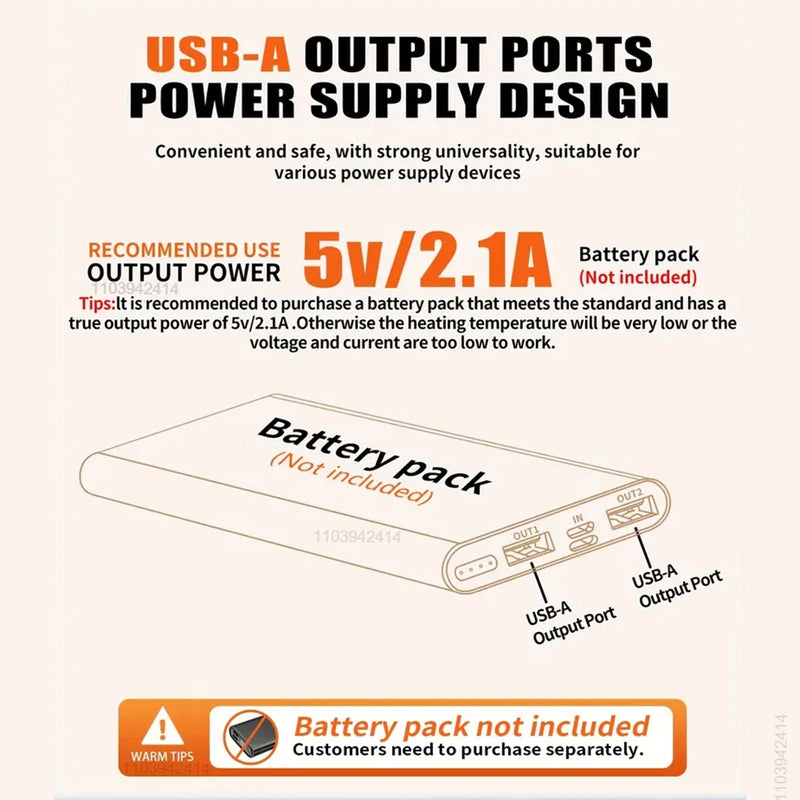 Jaqueta Aquecedora de 9 até 21 áreas do corpo